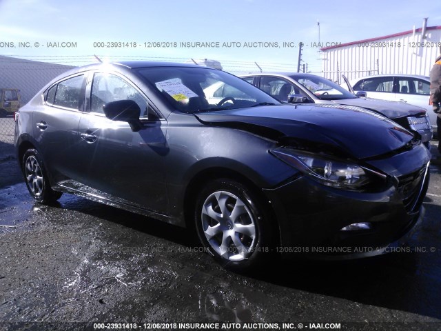 JM1BM1T72E1128768 - 2014 MAZDA 3 SV GRAY photo 1