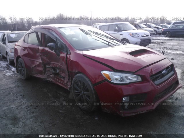 JF1VA1D69F9820207 - 2015 SUBARU WRX PREMIUM RED photo 1