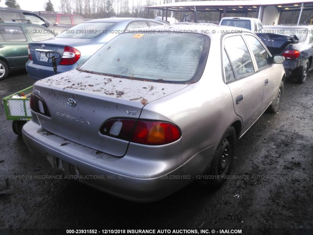 1NXBR12E0XZ242959 - 1999 TOYOTA COROLLA VE/CE/LE GOLD photo 4