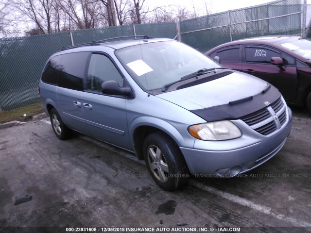 2D4GP44L86R630601 - 2006 DODGE GRAND CARAVAN SXT BLUE photo 1