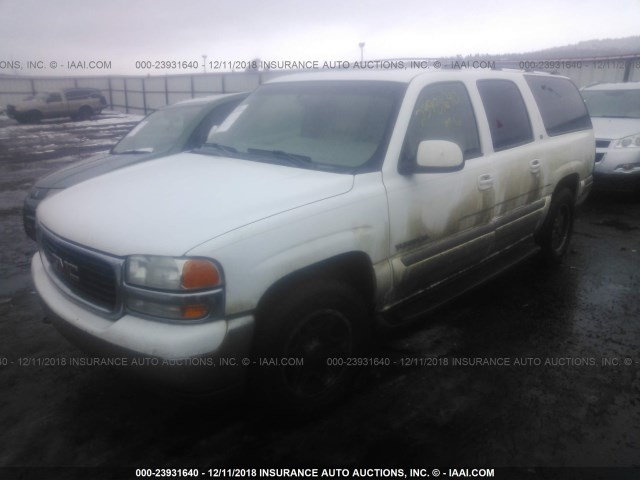 3GKFK16T1YG131087 - 2000 GMC YUKON XL K1500 WHITE photo 2