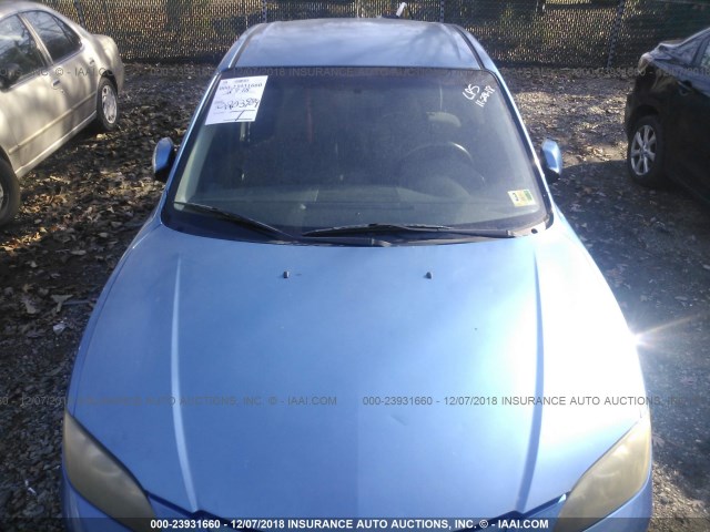 JM1BK323051308329 - 2005 MAZDA 3 S BLUE photo 6