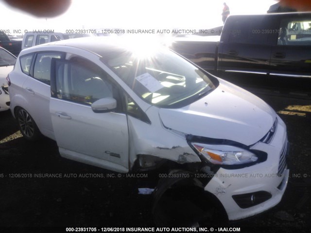 1FADP5FU8HL110251 - 2017 FORD C-MAX TITANIUM WHITE photo 1