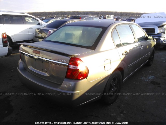 1G1ZT58N88F105429 - 2008 CHEVROLET MALIBU LT/CLASSIC BROWN photo 4