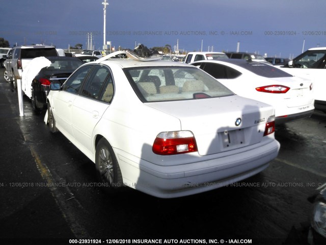 WBADT63461CF03817 - 2001 BMW 530 I AUTOMATIC WHITE photo 3