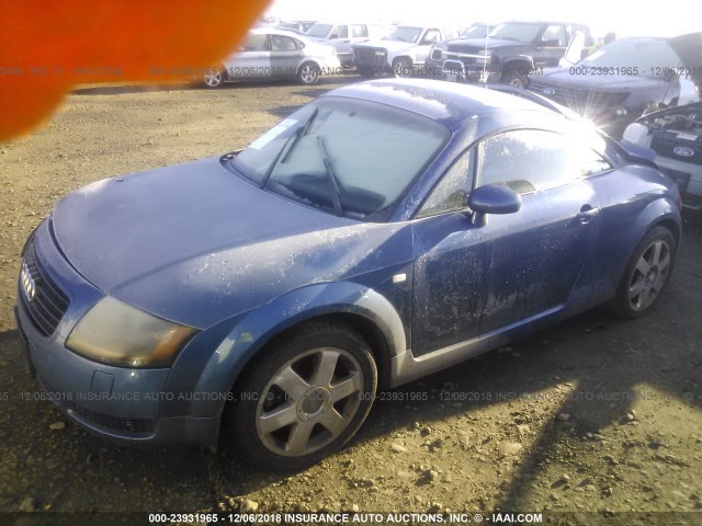 TRUUC28N4Y1015259 - 2000 AUDI TT QUATTRO BLUE photo 2