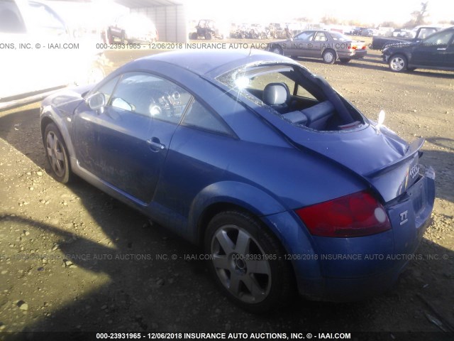 TRUUC28N4Y1015259 - 2000 AUDI TT QUATTRO BLUE photo 3