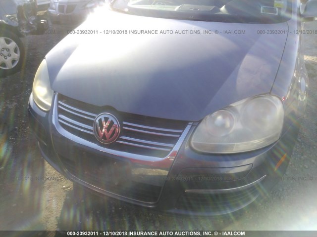 3VWPG71K66M667743 - 2006 VOLKSWAGEN JETTA VALUE GRAY photo 6