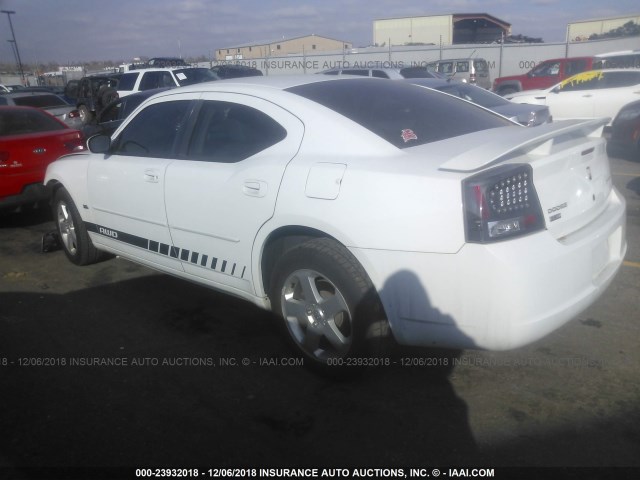 2B3CK9CV9AH288764 - 2010 DODGE CHARGER RALLYE WHITE photo 3