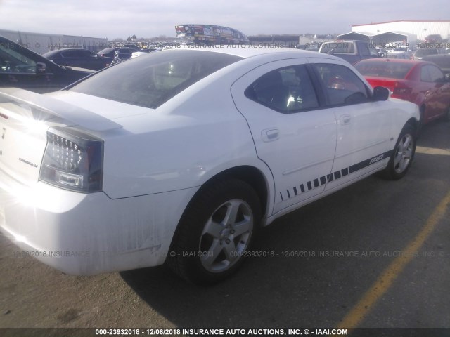 2B3CK9CV9AH288764 - 2010 DODGE CHARGER RALLYE WHITE photo 4