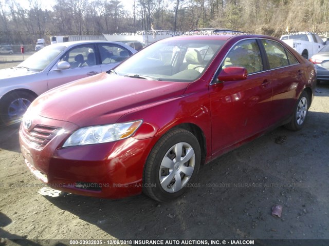 4T1BE46K47U051333 - 2007 TOYOTA CAMRY NEW GENERAT CE/LE/XLE/SE RED photo 2
