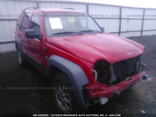 1J4GL48K83W543966 - 2003 JEEP LIBERTY SPORT/FREEDOM RED photo 1