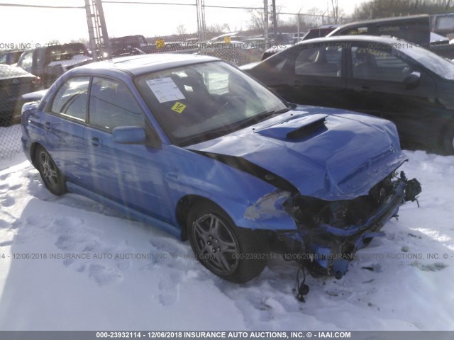 JF1GD29694G514518 - 2004 SUBARU IMPREZA WRX BLUE photo 1