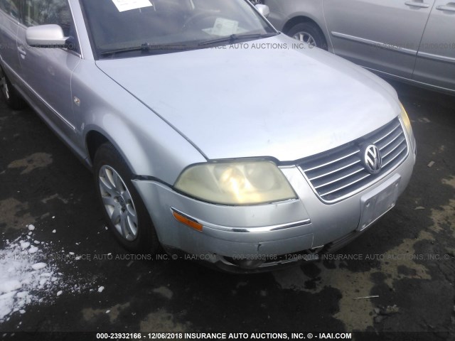 WVWPH63B83P111673 - 2003 VOLKSWAGEN PASSAT GLS SILVER photo 6