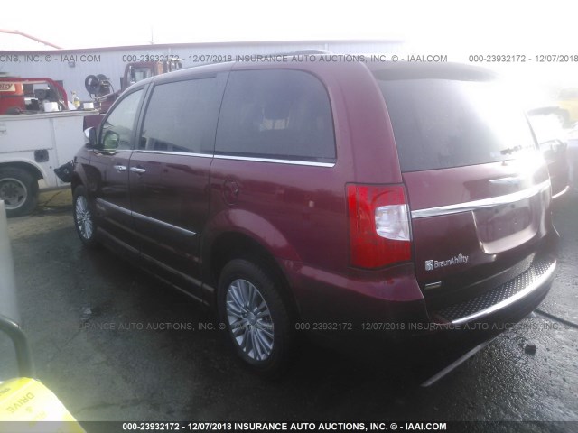 2C4RC1CG2GR303441 - 2016 CHRYSLER TOWN & COUNTRY TOURING L MAROON photo 3