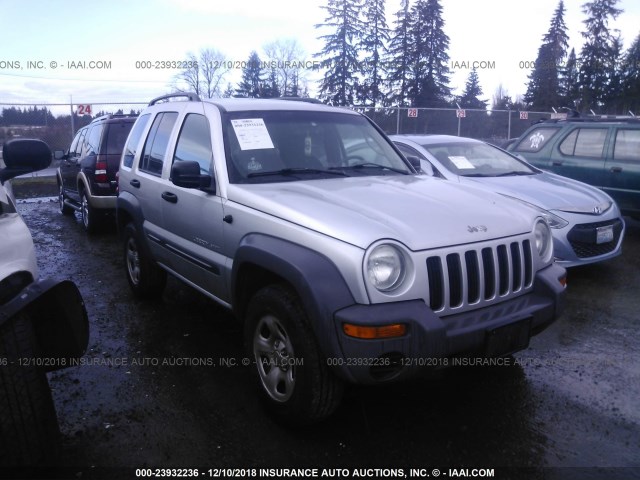 1J4GL48K83W623364 - 2003 JEEP LIBERTY SPORT/FREEDOM SILVER photo 1