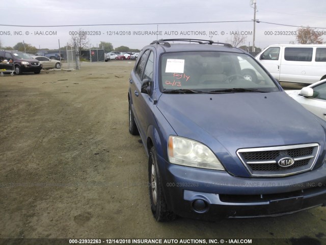 KNDJD733765535720 - 2006 KIA SORENTO EX/LX BLUE photo 1