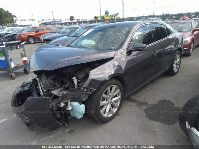 1G11E5SA8DF308697 - 2013 CHEVROLET MALIBU 2LT GRAY photo 2