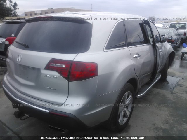 2HNYD2H6XBH537785 - 2011 ACURA MDX TECHNOLOGY SILVER photo 4