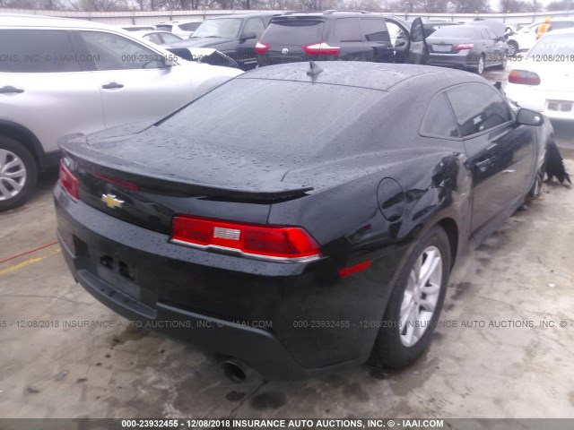 2G1FB1E35F9310665 - 2015 CHEVROLET CAMARO LS BLACK photo 4