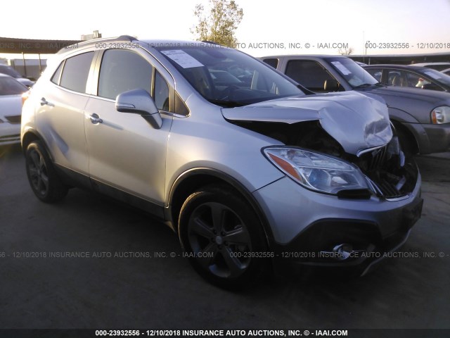 KL4CJCSB4EB520976 - 2014 BUICK ENCORE SILVER photo 1