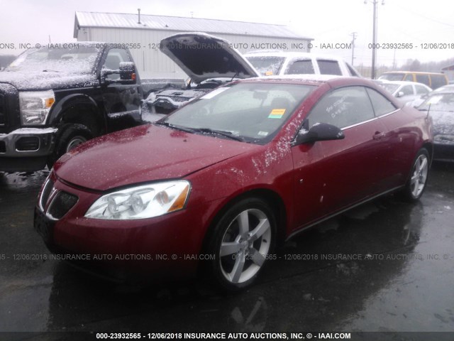 1G2ZH351374100538 - 2007 PONTIAC G6 GT RED photo 2