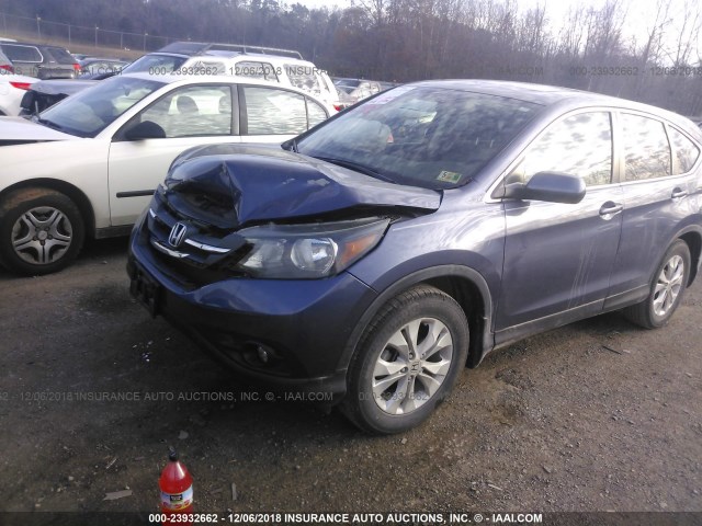 3CZRM3H59EG701470 - 2014 HONDA CR-V BLUE photo 2