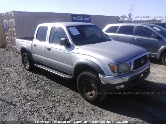 5TEGN92N03Z248931 - 2003 TOYOTA TACOMA DOUBLE CAB PRERUNNER SILVER photo 1