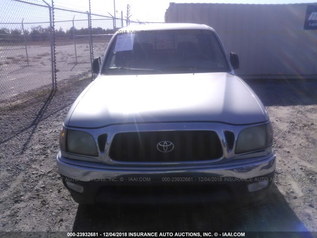 5TEGN92N03Z248931 - 2003 TOYOTA TACOMA DOUBLE CAB PRERUNNER SILVER photo 6