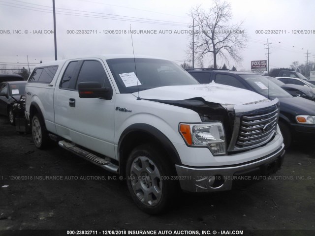 1FTFX1EV0AFA68197 - 2010 FORD F150 SUPER CAB WHITE photo 1