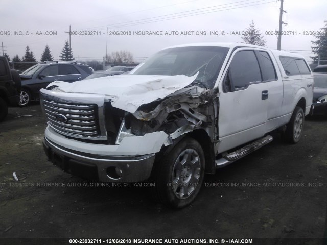 1FTFX1EV0AFA68197 - 2010 FORD F150 SUPER CAB WHITE photo 2