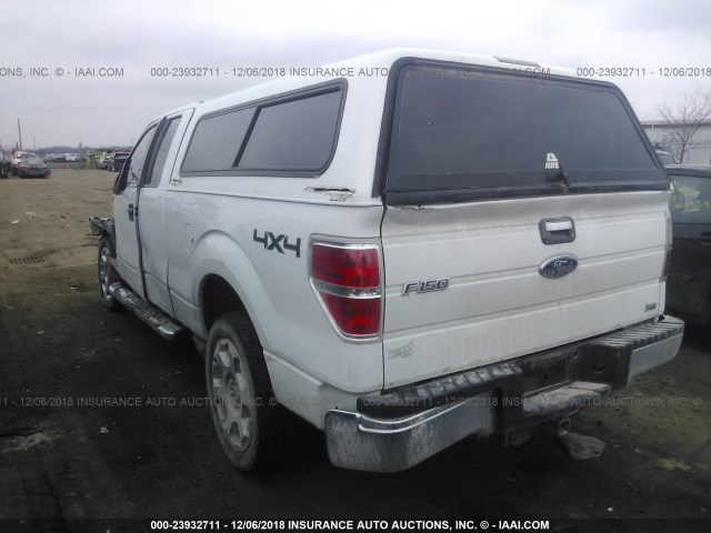 1FTFX1EV0AFA68197 - 2010 FORD F150 SUPER CAB WHITE photo 3