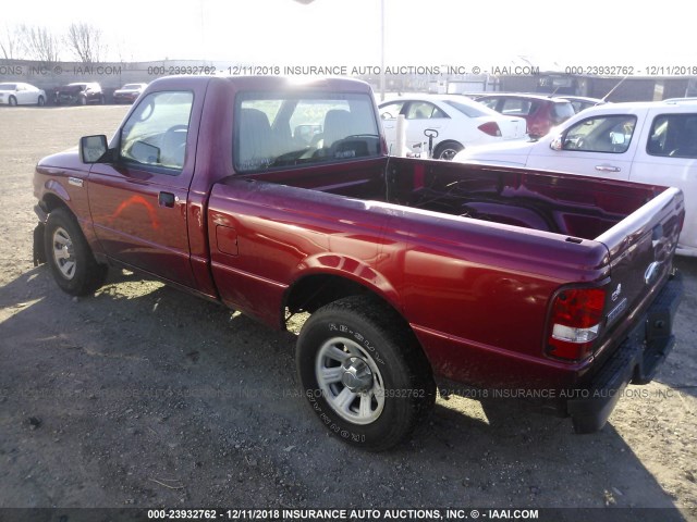 1FTYR10UX7PA29590 - 2007 FORD RANGER RED photo 3