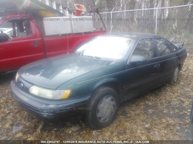 1FALP52UXRA213153 - 1994 FORD TAURUS GL GREEN photo 2