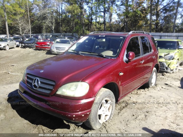 4JGAB54E71A239165 - 2001 MERCEDES-BENZ ML 320 MAROON photo 6