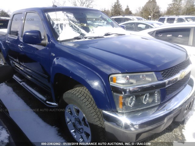 1GCHTDFP7C8127338 - 2012 CHEVROLET COLORADO LT BLUE photo 1