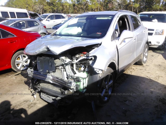 KL4CJCSB0DB155713 - 2013 BUICK ENCORE SILVER photo 2