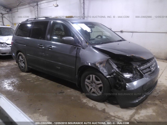 5FNRL38757B406983 - 2007 HONDA ODYSSEY EXL GRAY photo 1