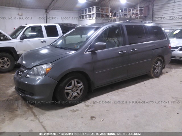 5FNRL38757B406983 - 2007 HONDA ODYSSEY EXL GRAY photo 2