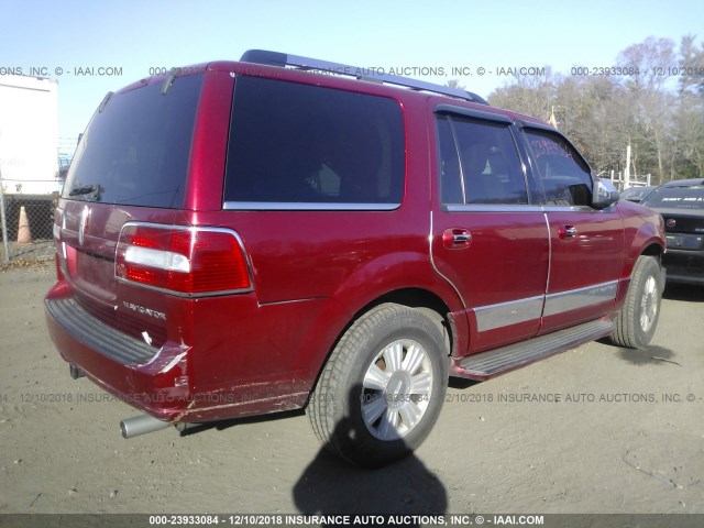 5LMFU28567LJ15603 - 2007 LINCOLN NAVIGATOR RED photo 4