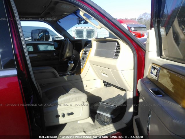 5LMFU28567LJ15603 - 2007 LINCOLN NAVIGATOR RED photo 5