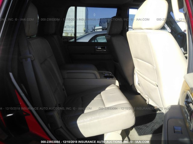 5LMFU28567LJ15603 - 2007 LINCOLN NAVIGATOR RED photo 8