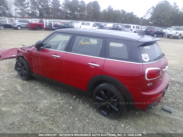 WMWLN5C53G2B35152 - 2016 MINI COOPER CLUBMAN RED photo 3