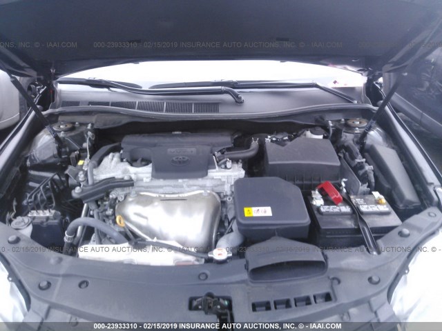 4T1BF1FK6HU750587 - 2017 TOYOTA CAMRY LE/XLE/SE/XSE BLACK photo 10