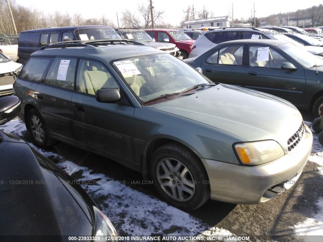 4S3BH675747601909 - 2004 SUBARU LEGACY OUTBACK AWP GREEN photo 1