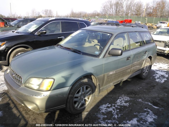 4S3BH675747601909 - 2004 SUBARU LEGACY OUTBACK AWP GREEN photo 6