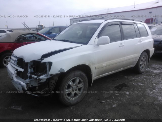 JTEDP21A460122106 - 2006 TOYOTA HIGHLANDER LIMITED WHITE photo 2