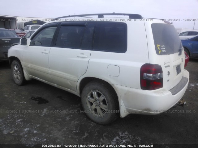 JTEDP21A460122106 - 2006 TOYOTA HIGHLANDER LIMITED WHITE photo 3