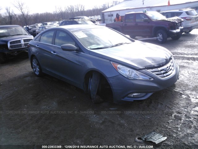 5NPEC4AB9BH263825 - 2011 HYUNDAI SONATA SE/LIMITED GRAY photo 1