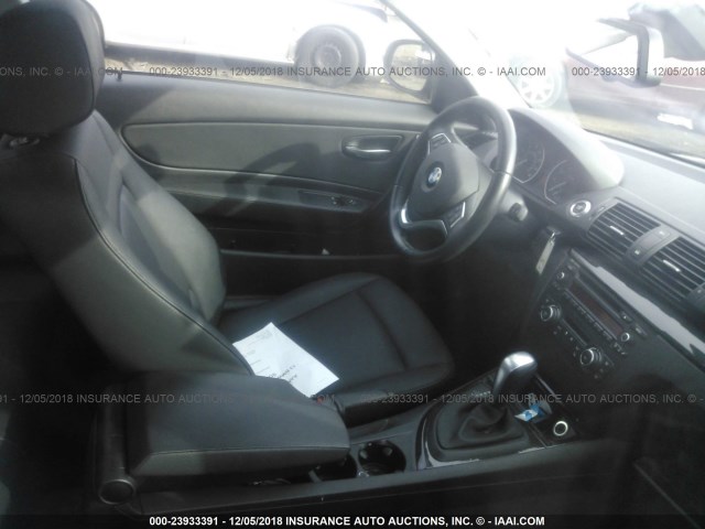 WBAUP9C55DVS95532 - 2013 BMW 128 I BLACK photo 5